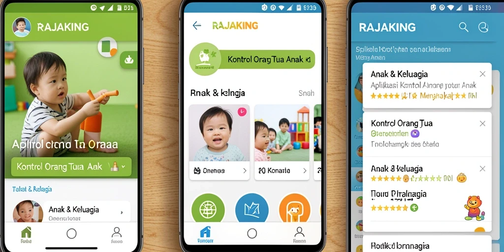 Tampilan antarmuka aplikasi RAJAKING yang mudah digunakan.