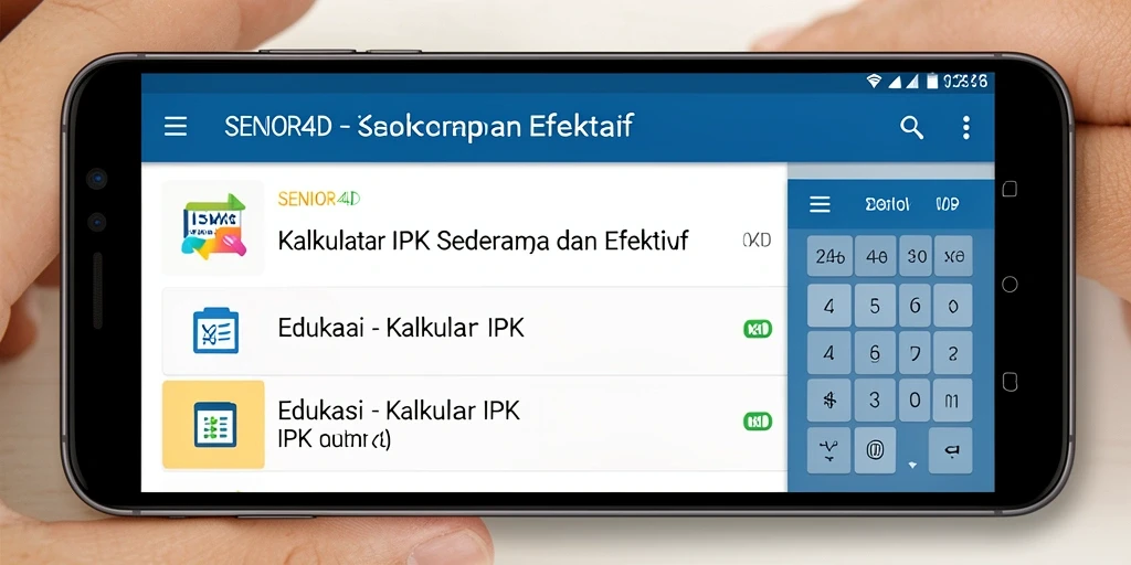 Tampilan sederhana dan fungsional dari SENIOR4D.