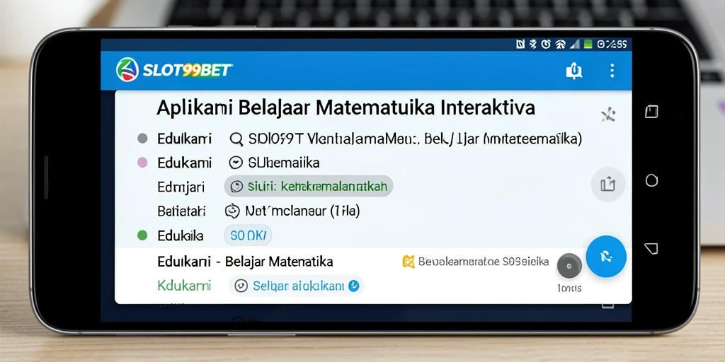 Tampilan antarmuka yang menarik dan interaktif untuk belajar matematika.