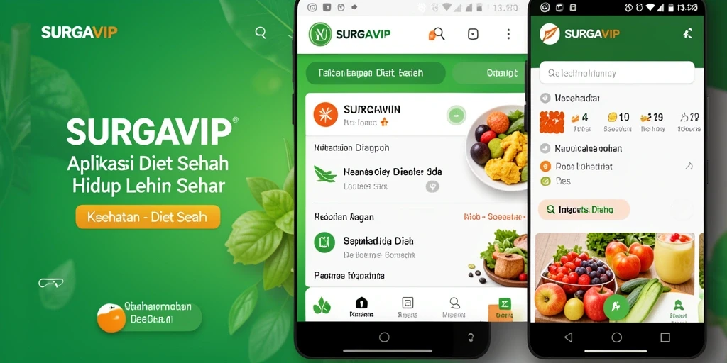 Tampilan antarmuka aplikasi SURGAVIP yang user-friendly